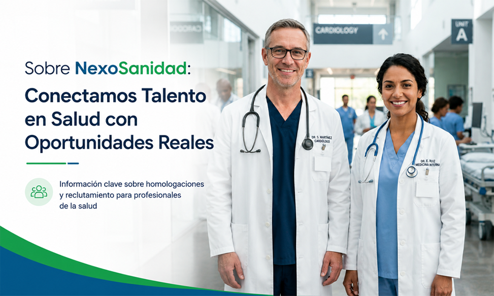 Sobre NexoSanidad: Conectamos Talento en Salud con Oportunidades Reales